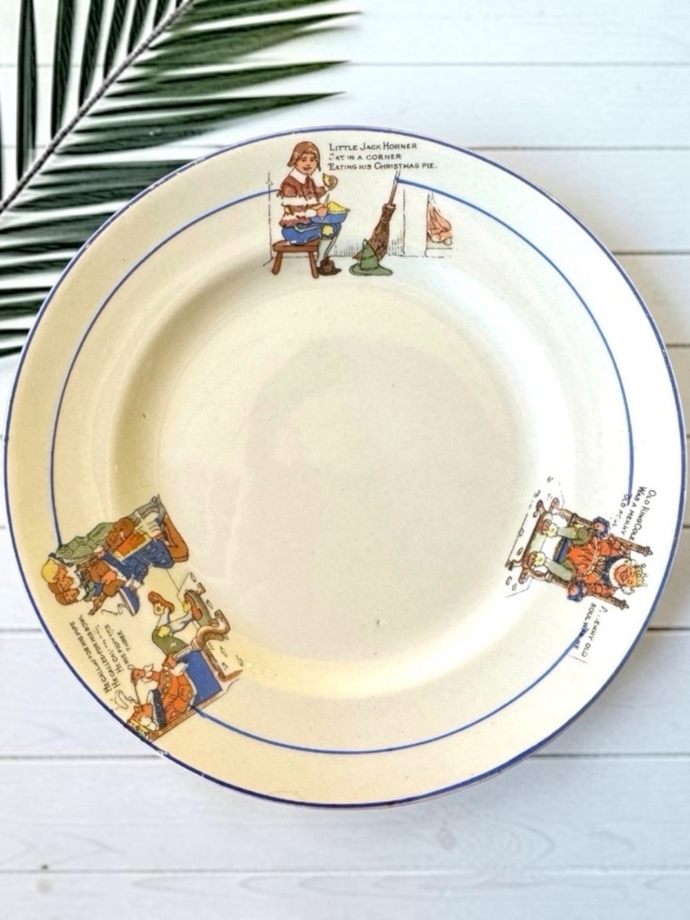 VINTAGE Elpco Little Jack Horner Nursery Rhyme Plate - Collectible Dishware
